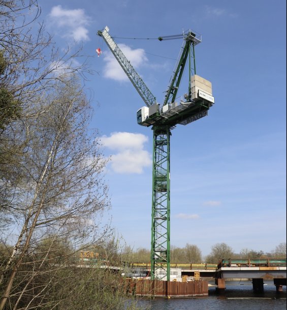 Potain cranes chosen for major new high-speed rail link in the UK